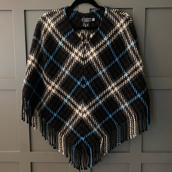 Burberry Sweaters - Burberry Plaid Poncho
